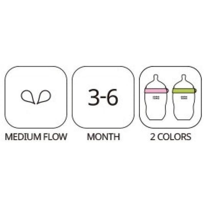 Comotomo Natural Feel Baby Bottle Twin Pack 250Ml - Molly's Baby Room
