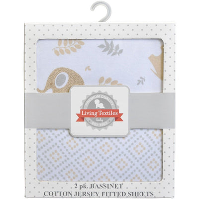 2-pack Jersey Bassinet Fitted Sheets - Molly's Baby Room