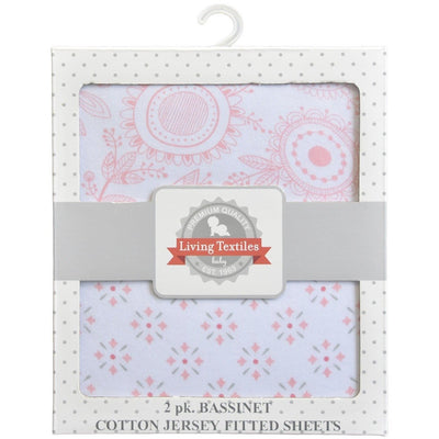 2-pack Jersey Bassinet Fitted Sheets - Molly's Baby Room