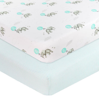 Living Textiles 2-Pack Jersey Cot Fitted Sheet