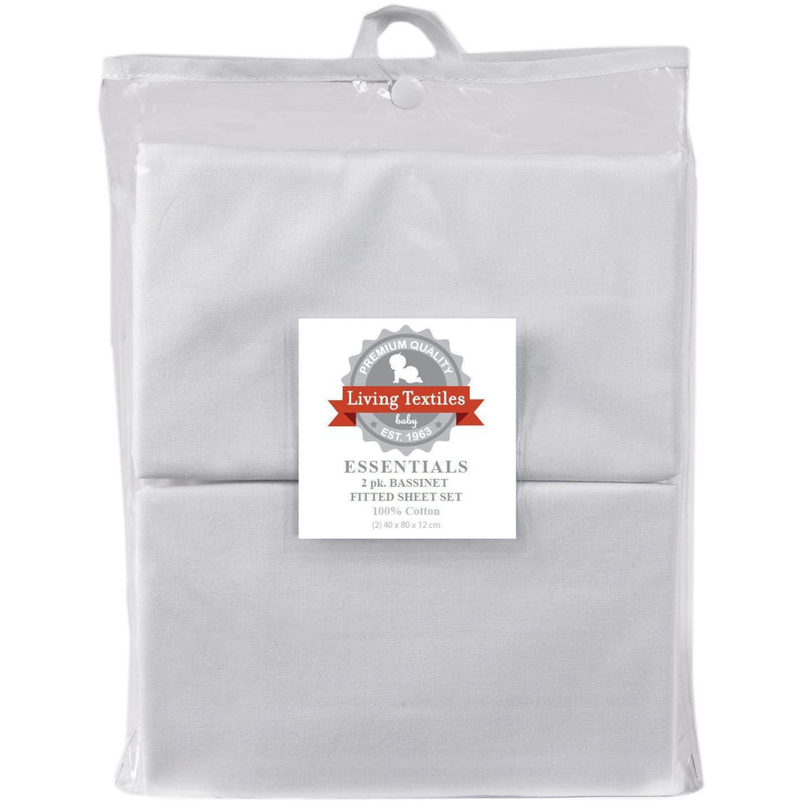 Living Textiles 2 Pack Bassinet Fitted Sheet - Molly's Baby Room