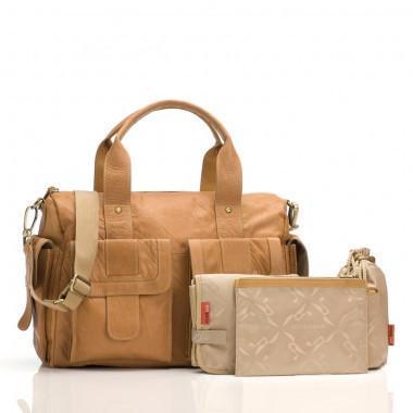 Storksak Sofia Leather Nappy Bag - Molly's Baby Room