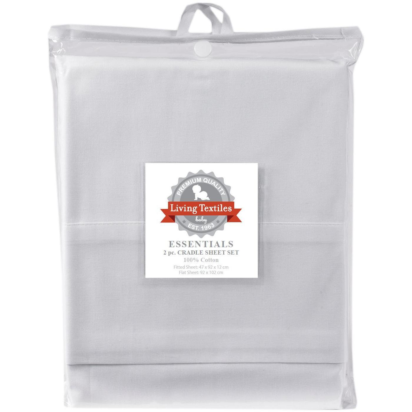Living Textiles 2 Piece Cradle Sheet Set - Molly's Baby Room