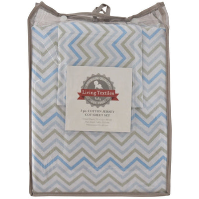 Living Textiles 3-piece Jersey Cot Sheet Set - Molly's Baby Room