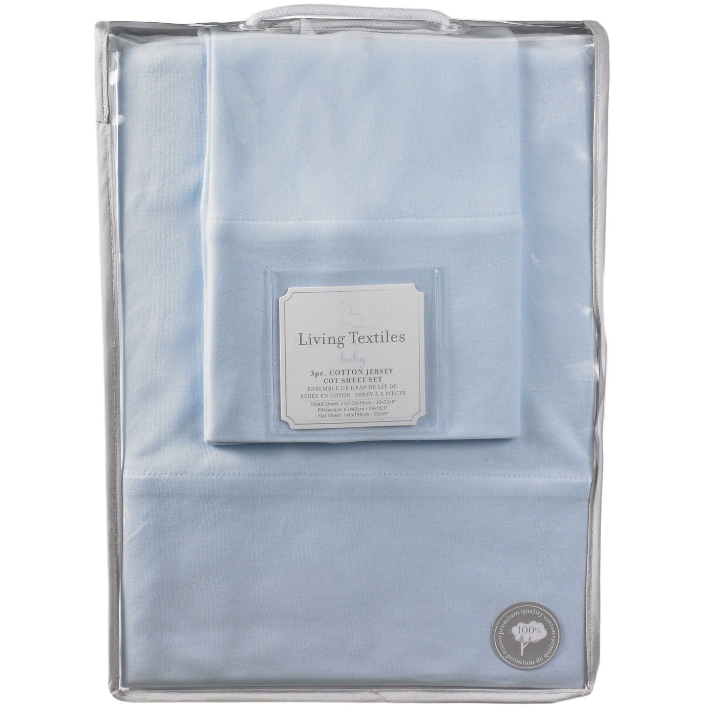 Living Textiles 3-piece Jersey Cot Sheet Set - Molly's Baby Room