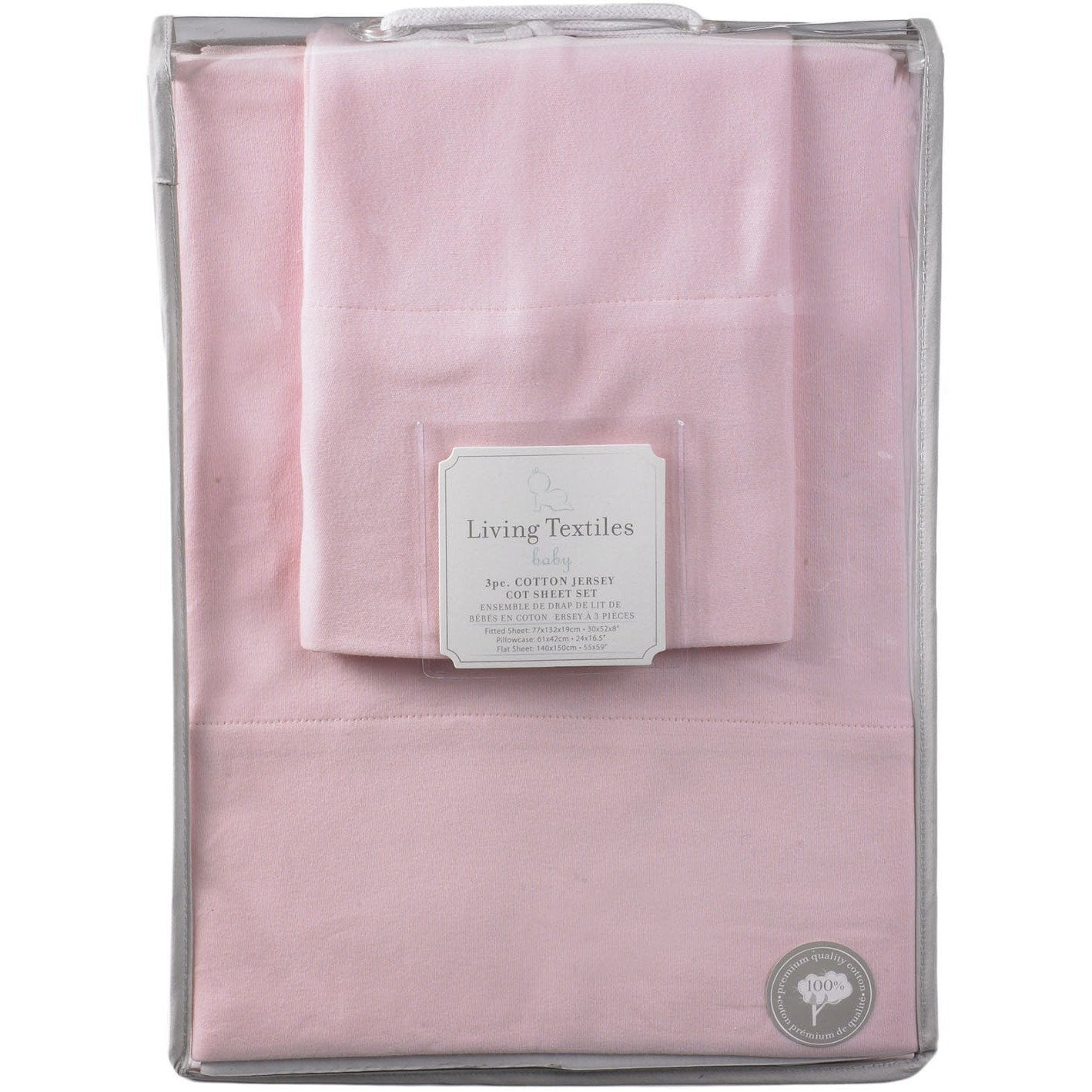 Living Textiles 3-piece Jersey Cot Sheet Set - Molly's Baby Room