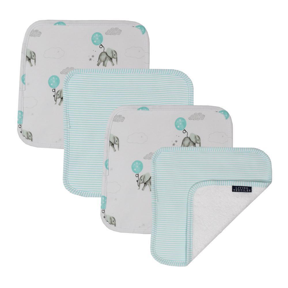 Living Textiles 4-Pack Face Washers - Molly's Baby Room