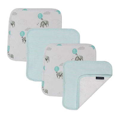 Living Textiles 4-Pack Face Washers - Molly's Baby Room