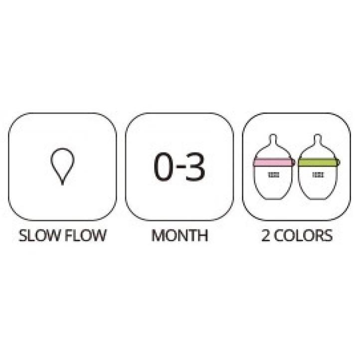 Comotomo Natural Feel Baby Bottle Twin Pack 150Ml - Molly's Baby Room