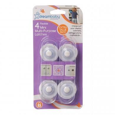Dreambaby Flexible Mini Multi-Purpose Latches 4 Pack - Molly's Baby Room