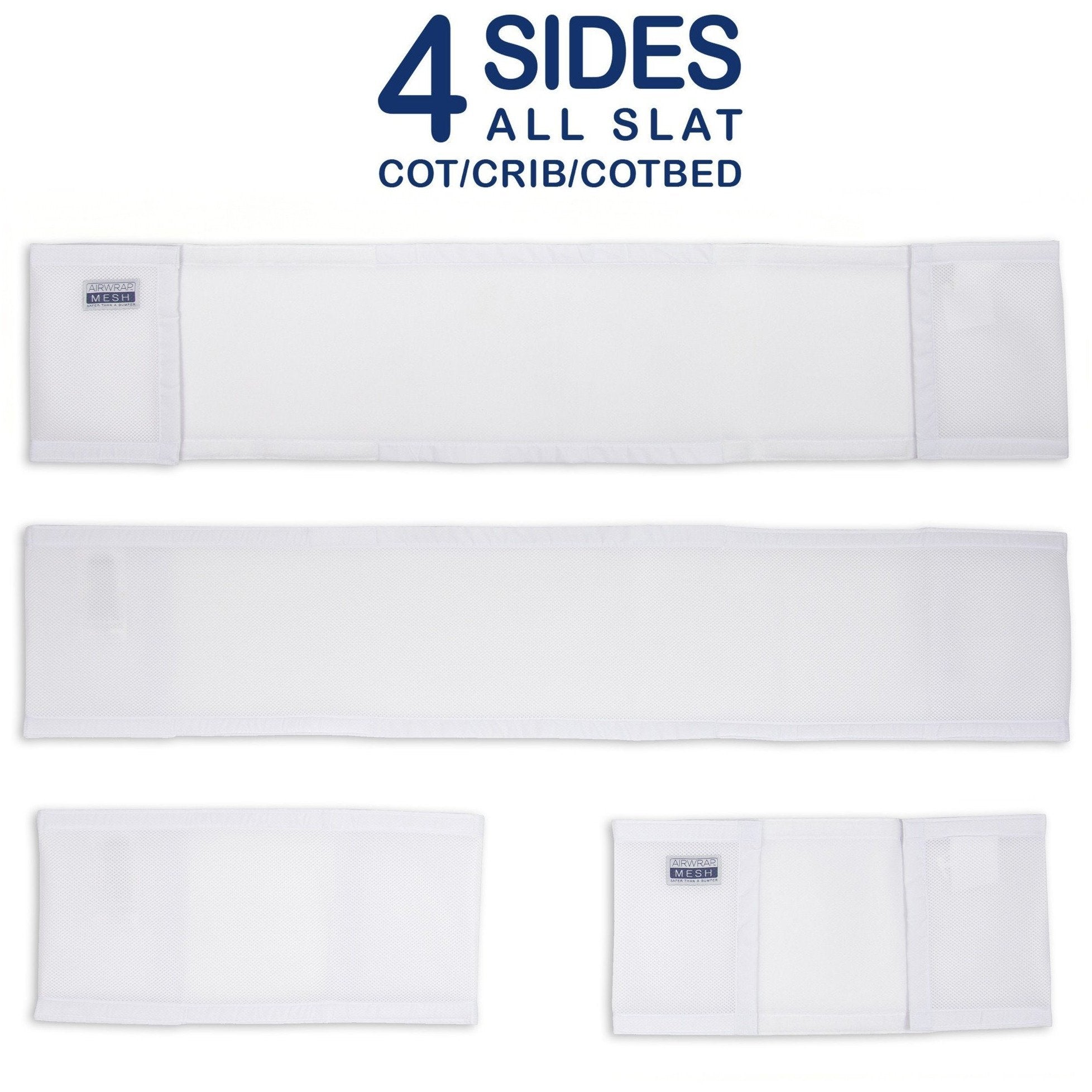 AIRWRAP Mesh - 4 Sides - White - Molly's Baby Room