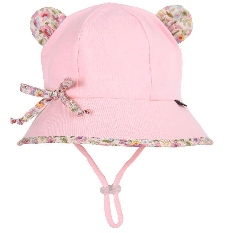 Bedhead Paisley Trimmed Baby Bucket Hat with Strap - Molly's Baby Room