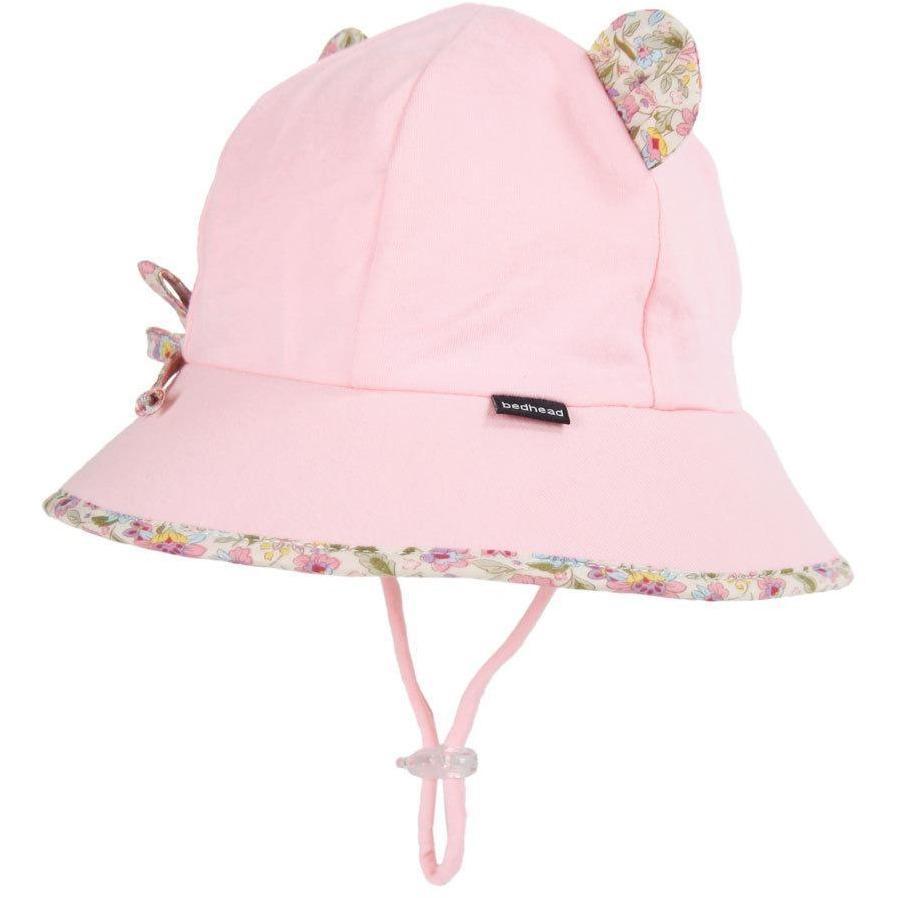 Bedhead Paisley Trimmed Baby Bucket Hat with Strap - Molly's Baby Room