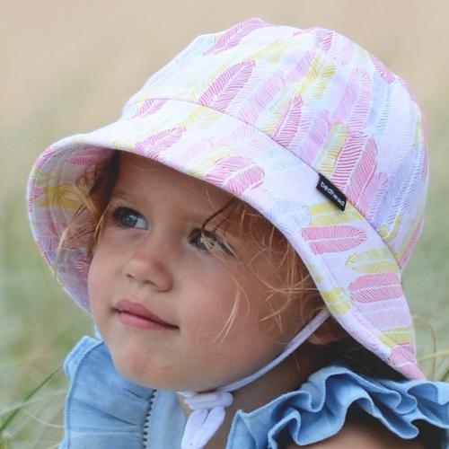 Bedhead Girls Baby Bucket Hat 'Feather' Print - Molly's Baby Room