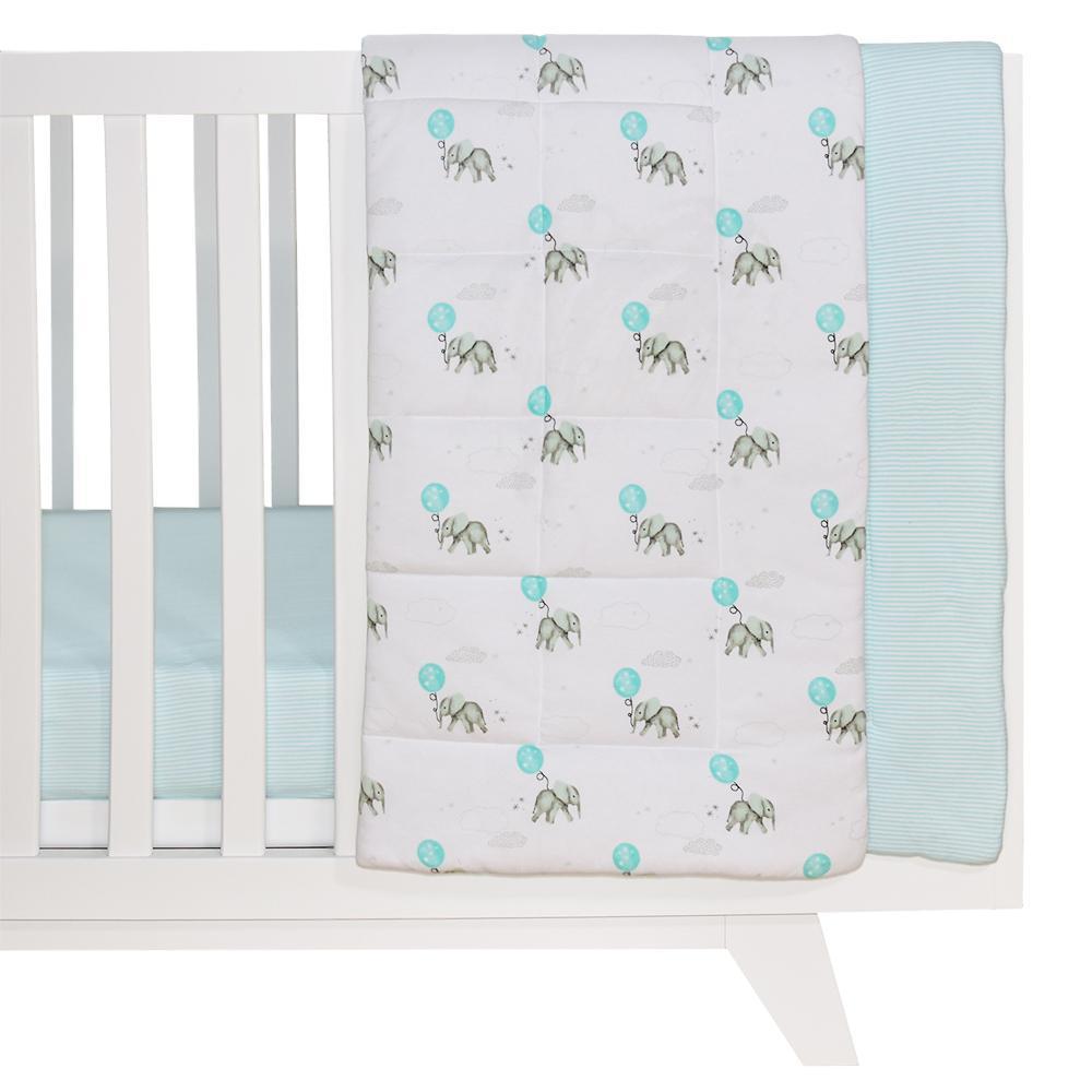 Living Textiles Reversible Jersey Cot Comforter - Molly's Baby Room