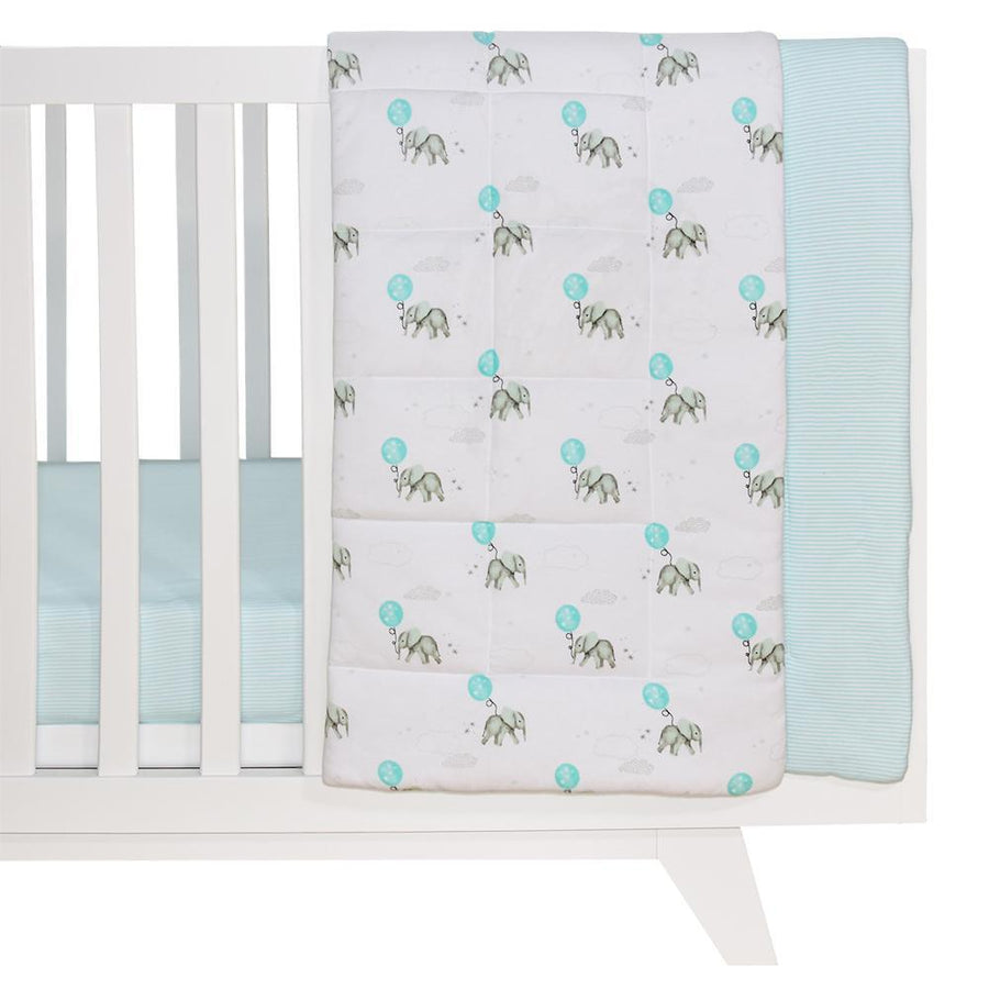Living Textiles Reversible Jersey Cot Comforter - Molly's Baby Room