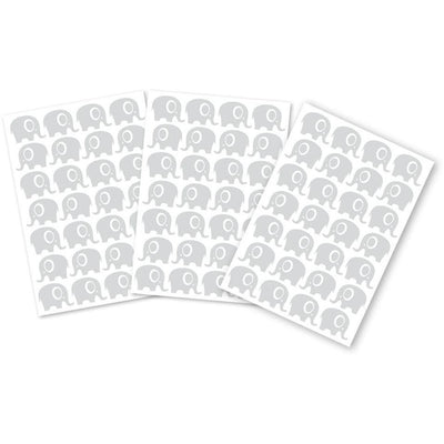Living Textiles Wall Decals - Grey Elephants - Molly's Baby Room