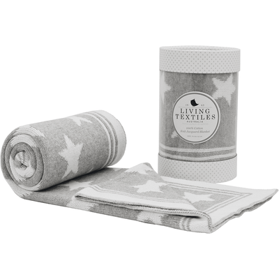 Living Textiles Knitted Jacquard Blanket - Stars - Molly's Baby Room