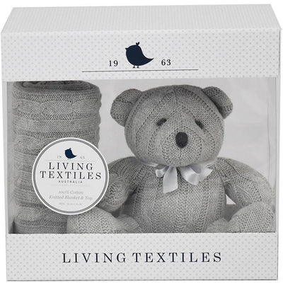 Living Textiles Cable Knit Blanket & Toy Set - Molly's Baby Room
