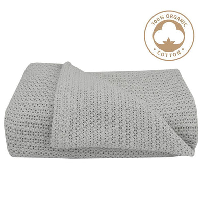 Living Textiles Organic Bassinet/Cradle Cellular Blanket - Molly's Baby Room