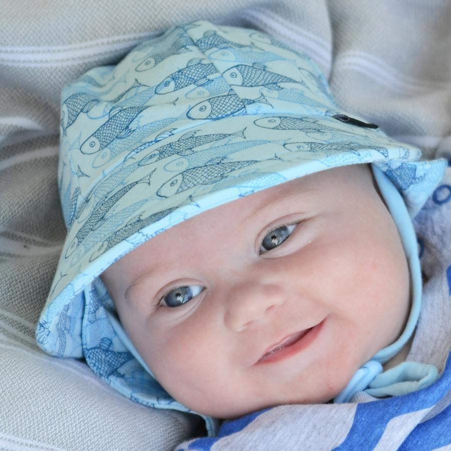 Bedhead Boys Legionnaire Hat 'Koi' Print - Molly's Baby Room