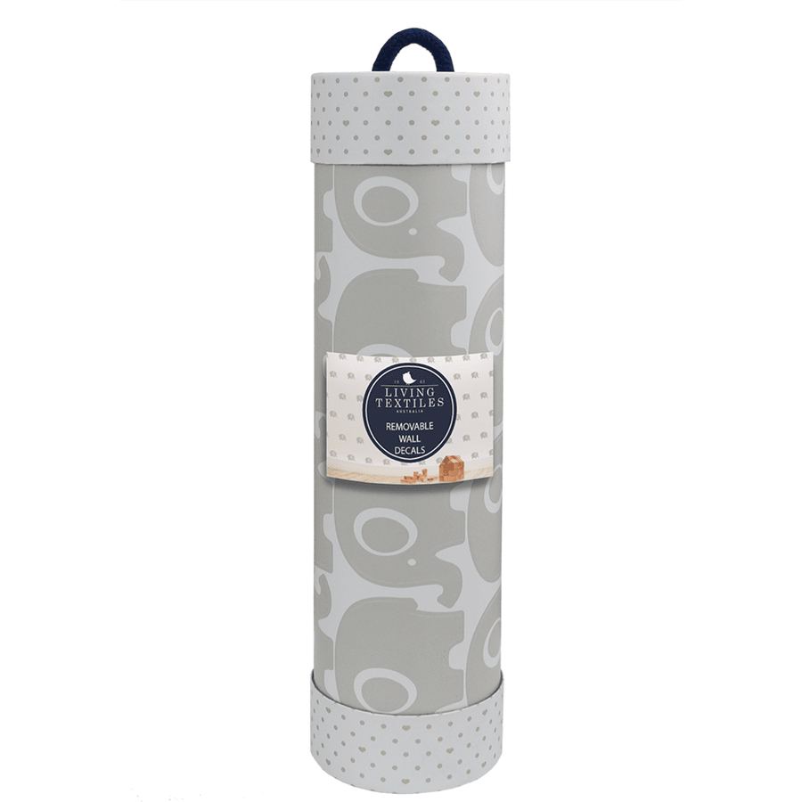 Living Textiles Wall Decals - Grey Elephants - Molly's Baby Room