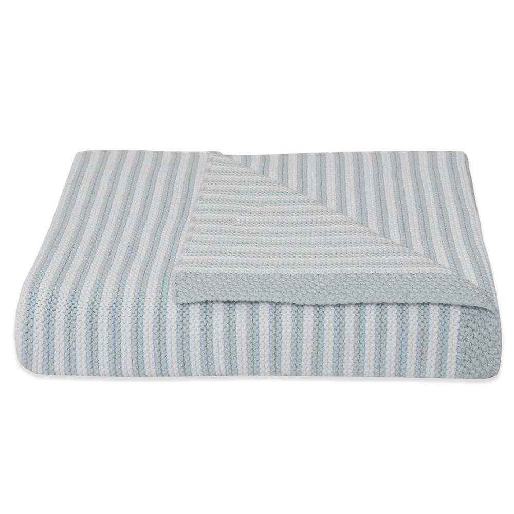 Living Textiles Knitted Stripe Blanket - Molly's Baby Room