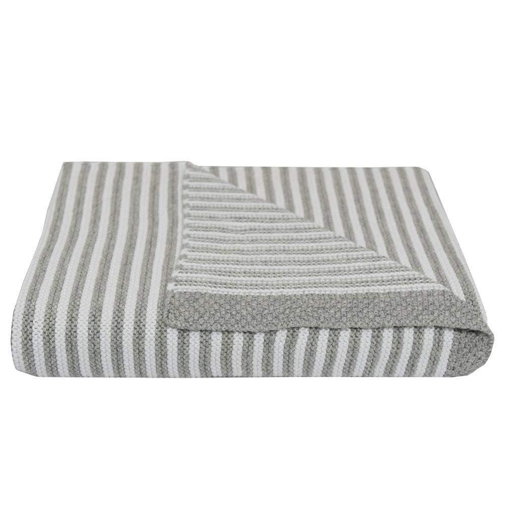 Living Textiles Knitted Stripe Blanket - Molly's Baby Room