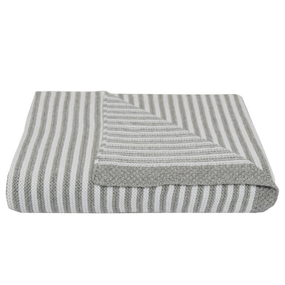 Living Textiles Knitted Stripe Blanket - Molly's Baby Room