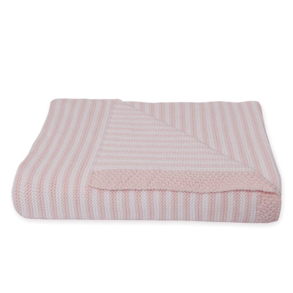 Living Textiles Knitted Stripe Blanket - Molly's Baby Room