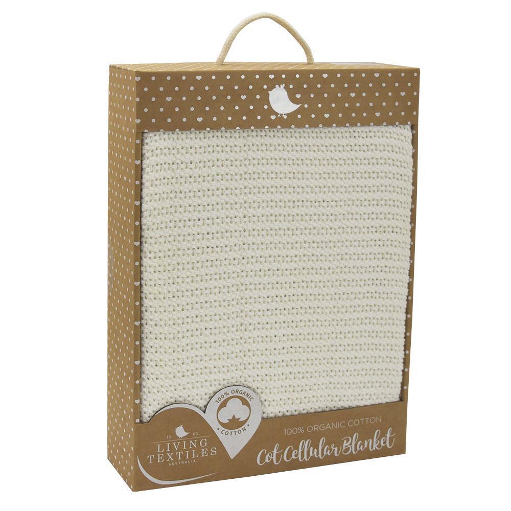 Living Textiles Organic Cot Cellular Blanket - Molly's Baby Room