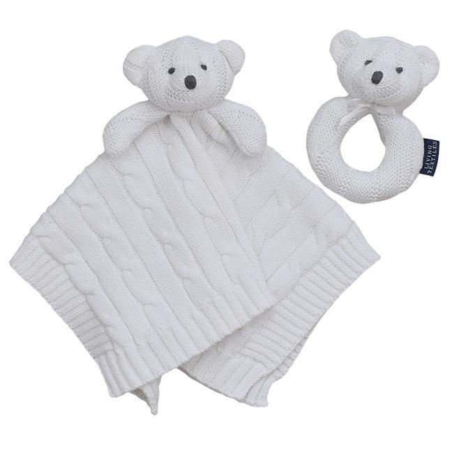 Living Textiles Security Knit Blanket & Rattle Gift Set - Molly's Baby Room