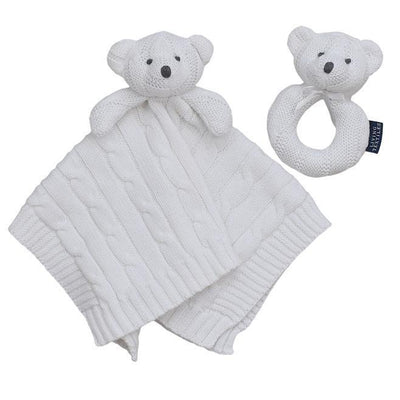 Living Textiles Security Knit Blanket & Rattle Gift Set - Molly's Baby Room
