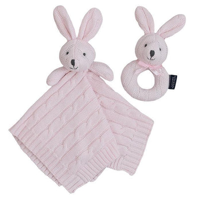 Living Textiles Security Knit Blanket & Rattle Gift Set - Molly's Baby Room