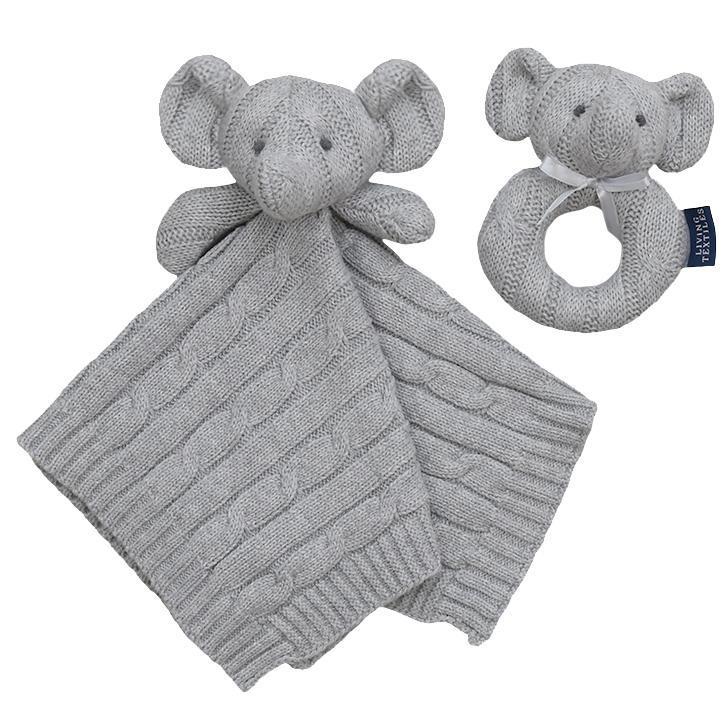 Living Textiles Security Knit Blanket & Rattle Gift Set - Molly's Baby Room