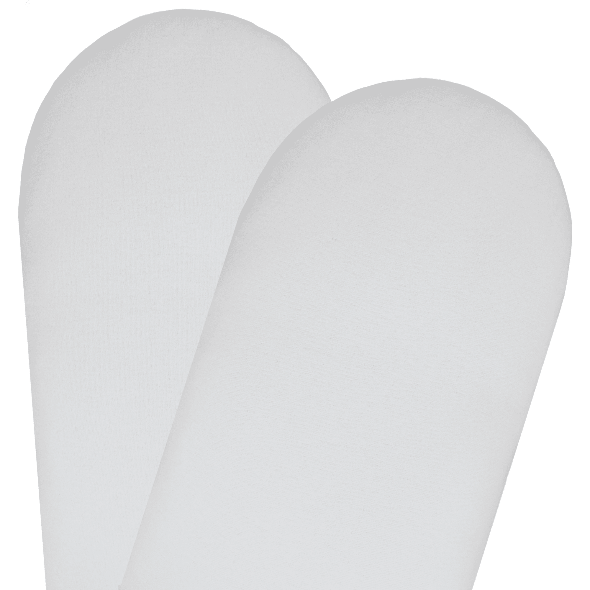 Living Textiles 2-Pack Moses/Pram Fitted Sheets - White - Molly's Baby Room