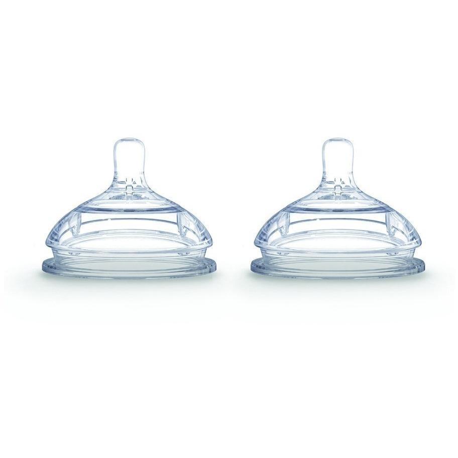 Comotomo Silicone Nipple 2 Pack Fast Flow (3 Holes) - 6 Months +