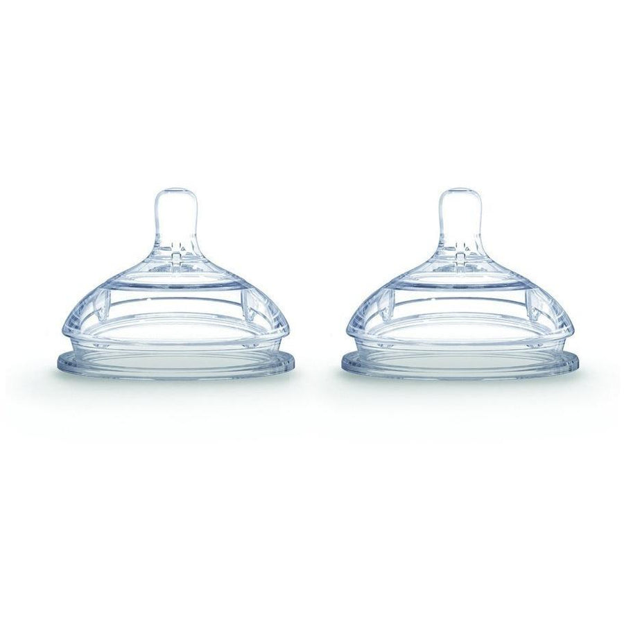 Comotomo Silicone Nipple 2 Pack Fast Flow (3 Holes) - 6 Months +