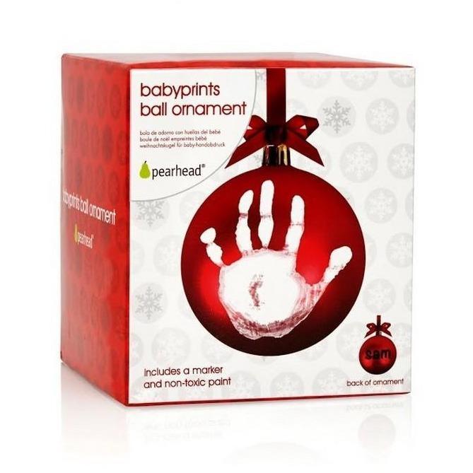 Babyprints Ball Ornament - Molly's Baby Room