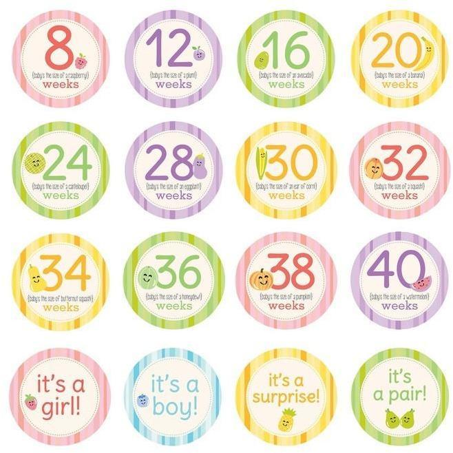 Pearhead Pregnancy Belly Stickers - Molly's Baby Room