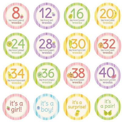 Pearhead Pregnancy Belly Stickers - Molly's Baby Room