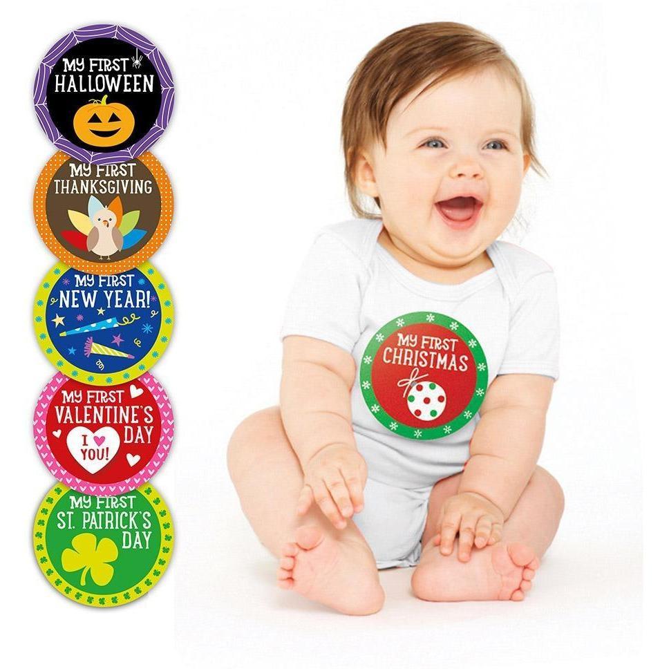 Pearhead My First Holiday Belly Stickers - Molly's Baby Room