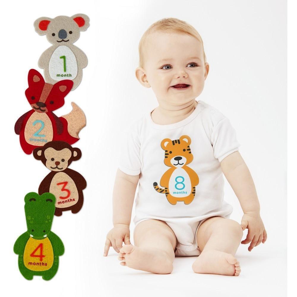 Pearhead First Year Felt Belly Stickers - Molly's Baby Room