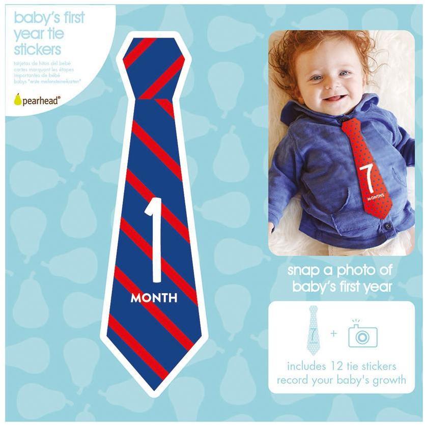 Pearled Baby's First Year Tie Stickers - Molly's Baby Room