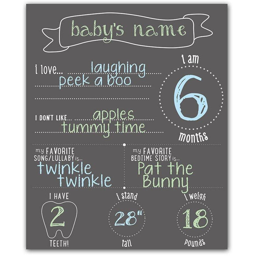 Pearhead All About Baby Chalkboard - Molly's Baby Room