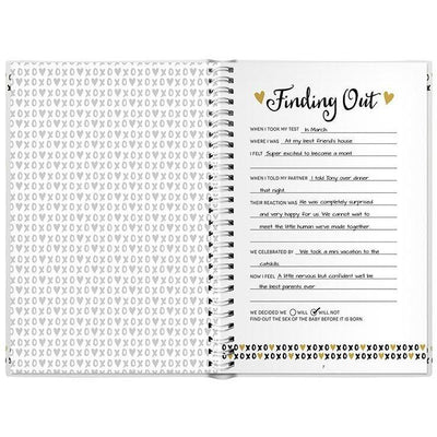 Pearhead Pregnancy journal Black, White & Gold - Molly's Baby Room