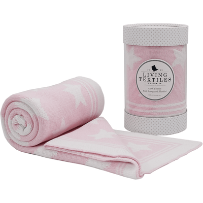 Living Textiles Knitted Jacquard Blanket - Stars - Molly's Baby Room