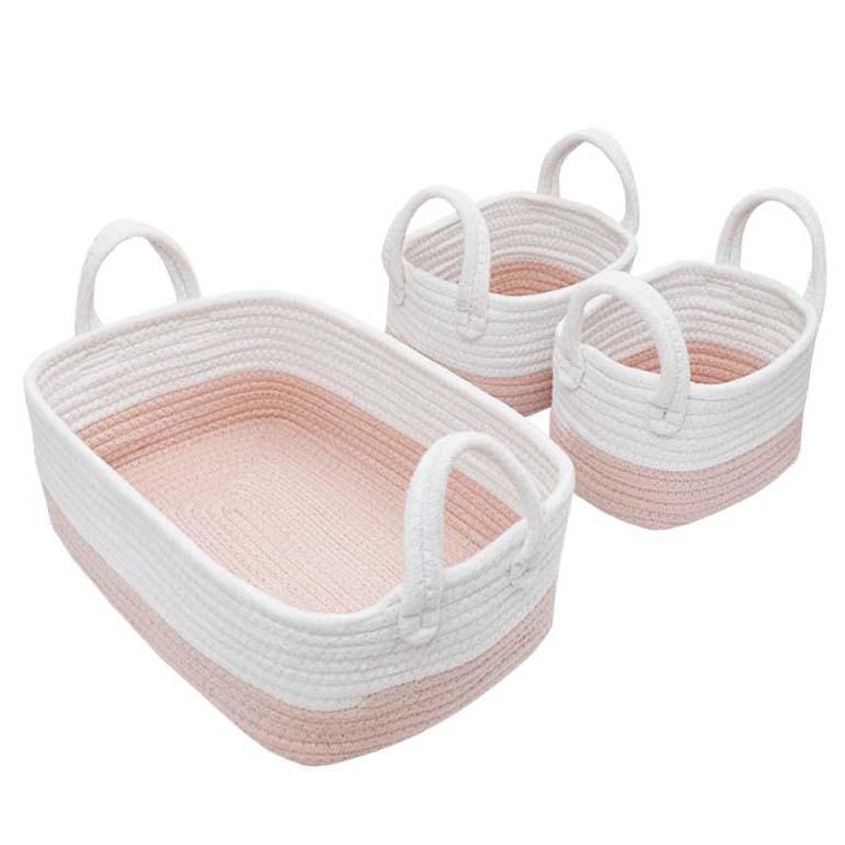 3pc Rope Storage Set - Molly's Baby Room