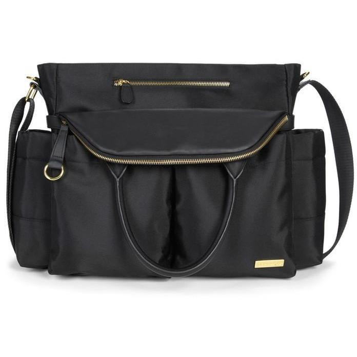 Skip Hop Chelsea Downtown Chic Diaper Satchel - Black - Molly's Baby Room