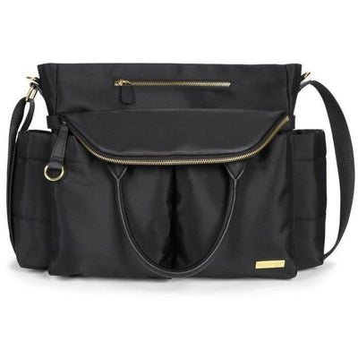 Skip Hop Chelsea Downtown Chic Diaper Satchel - Black - Molly's Baby Room